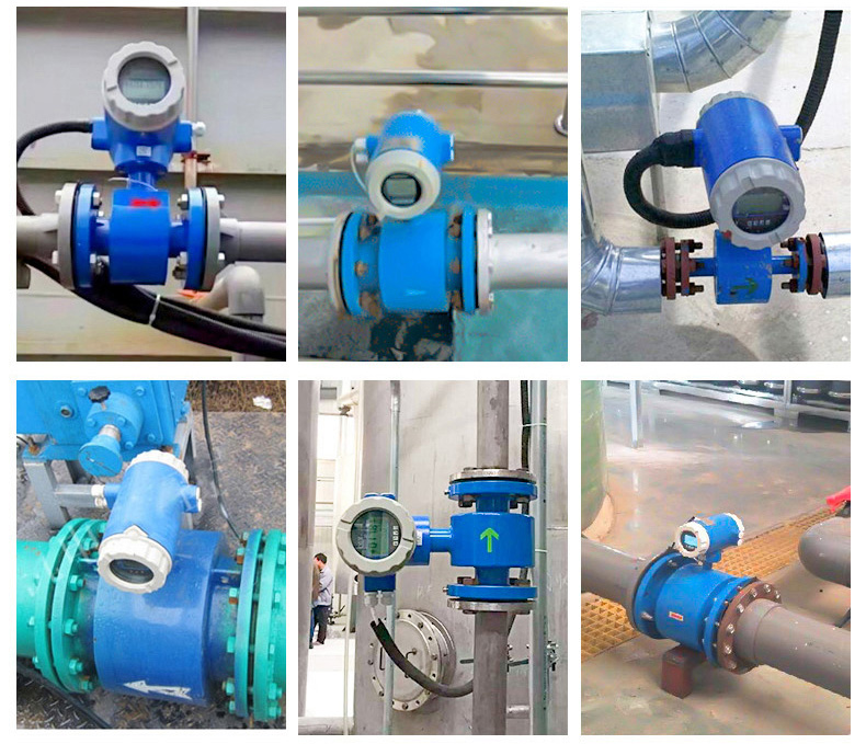 水電磁流量計現場安裝使用圖
